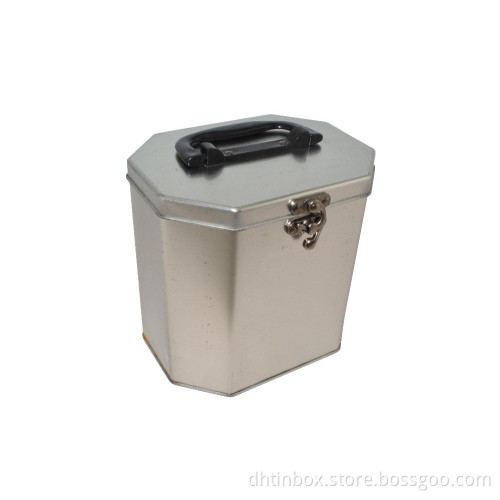 metal octagon box, octagonal tin box, octagonal gift box